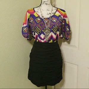 AQUA Black Mini Skirt